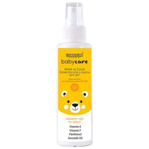 Dermoskin Babycare Bebek ve Çocuk Güneş Koruma Losyonu Spf50+ 100 ml - Dermoskin