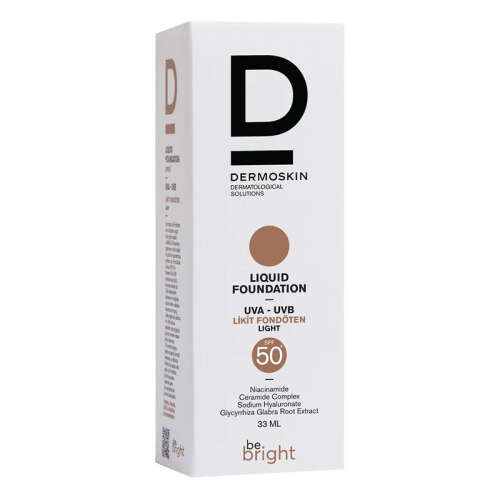 Dermoskin Be Bright SPF50+ Likit Fondöten 33ml - Light - 3