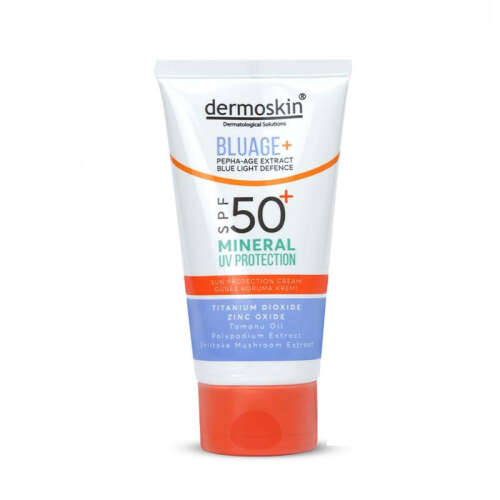 Dermoskin Bluage+ SPF50+ Mineral Filtreli Güneş Koruma Kremi 50 ml - Dermoskin