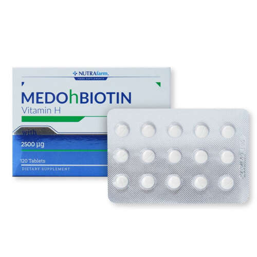 Dermoskin Medohbiotin Biotin 2,5mg 120 Tablet - Dermoskin