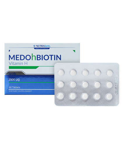 Dermoskin Medohbiotin Biotin 2,5mg 60 Tablet - Dermoskin