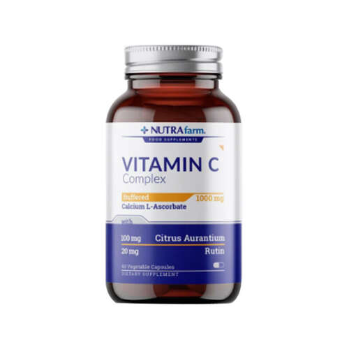 Dermoskin Nutrafarm Buffered 500 mg Vitamin C Complex - Dermoskin