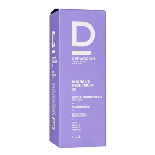 Dermoskin Intensive Face Cream D Topical Biotin Cream (Kuru Ciltler) 50 ml - Dermoskin