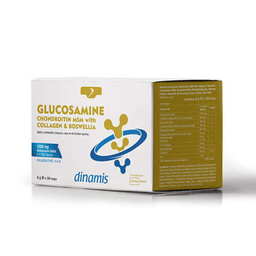 Dinamis Glucosamine Chondroitin MSM Takviye Edici Gıda 6 g x 30 Saşe - Dinamis