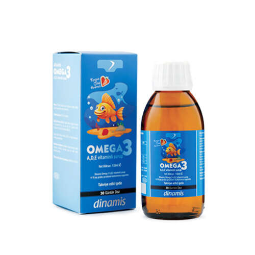 Dinamis Omega 3 A-D-E Vitaminli Şurup 150 ml - 1