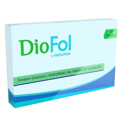 Diofol Folik Asit - Vitamin D3 İçeren Takviye Edici Gıda 30 Tablet - 1