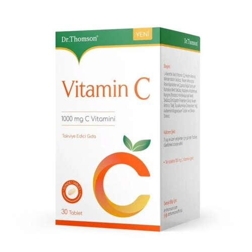 Dr.Thomson Vitamin C İçeren Takviye Edici Gıda 1000 mg 30 Tablet - Dr.Thomson