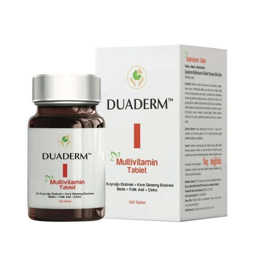 Duaderm Multivitamin Takviye Edici Gıda 120 Tablet - Duaderm