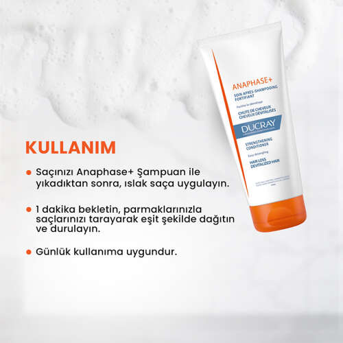 Ducray Anaphase Saç Dökülmesine Karşı Saç Kremi Yoğunlaştırıcı ve Güçlendirici Saç Bakımı 200 ml - 4