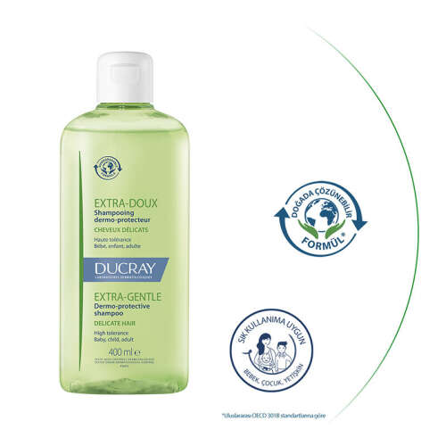 Ducray Extra Doux Günlük Şampuan 400 ml - 4