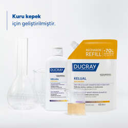 Ducray Kelual Squanorm Kuru Saçlar İçin Kepek Karşıtı Şampuan 400 ml - Refill - 6