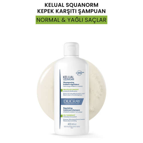 Kelual Squanorm Yağlı Saçlar için Kepek Karşıtı Şampuan 400 ml - 3