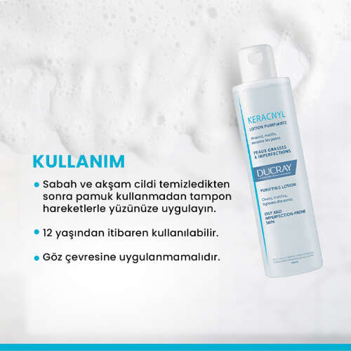 Keracnyl Yağlı ve Akneye Eğilimli Ciltler için Tonik 200 ml - 4