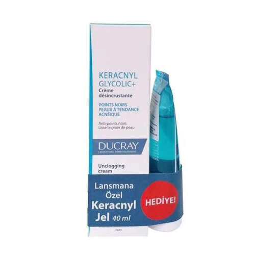 Ducray Keracnyl Glycolic+ Cream 30 ml + Keracnyl Jel HEDİYE 40 ml - 1