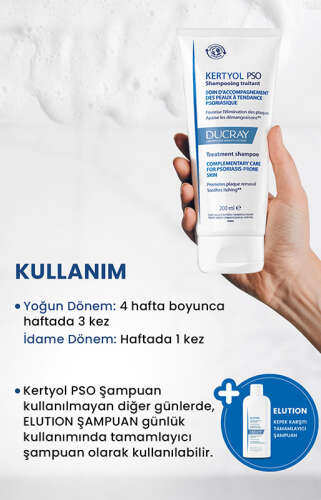 Ducray Kertyol Pso Kepek Karşıtı Bakım Şampuanı 200 ml - 3