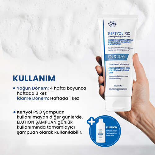 Ducray Kertyol Pso Kepek Karşıtı Bakım Şampuanı 200 ml - 3