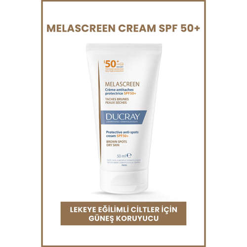 Ducray Melascreen UV Cream SPF 50+ Kuru Ciltler için Leke Karşıtı Güneş Kremi 50 ml - 2