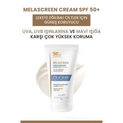 Ducray Melascreen UV Cream SPF 50+ Kuru Ciltler için Leke Karşıtı Güneş Kremi 50 ml - 3