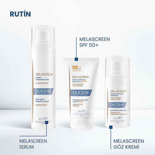 Ducray Melascreen UV Cream SPF 50+ Kuru Ciltler için Leke Karşıtı Güneş Kremi 50 ml - 4