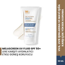 Ducray Melascreen UV Fluid SPF 50+ Normal ve Karma Ciltler Leke Karşıtı Güneş Kremi 50 ml - 2