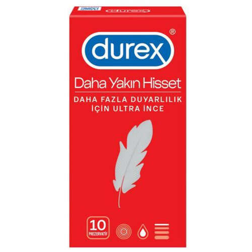 Durex Daha Yakın Hisset 10li Prezervatif - 1