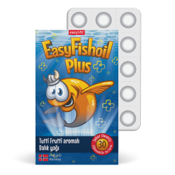 Easy Fish Oil Plus Tutti Frutti Aromalı Balık Yağı 30 Çiğnenebilir Jel - 1