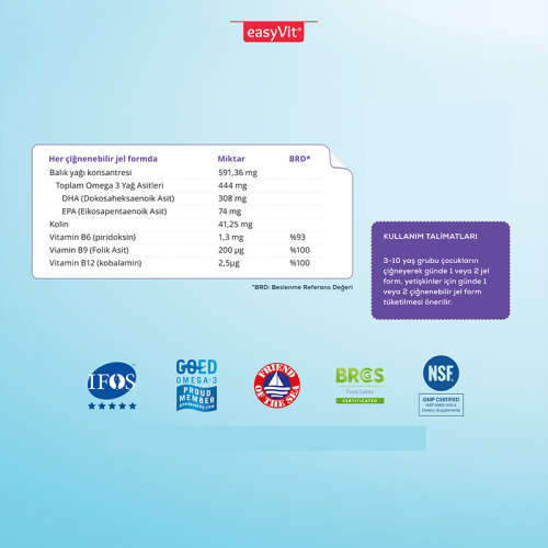 Easy Fish Oil Q Kids Çiğnenebilir 30 Tablet - 5