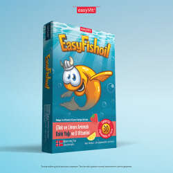 Easy Fish Oil Çilek ve Limon Aromalı Balık Yağı ve D Vitamini 30 Çiğnenebilir Jel - 2