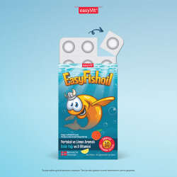 Easy Fish Oil Portakal ve Limon Aromalı Balık Yağı ve D Vitamini 30 Çiğnenebilir Form - 3