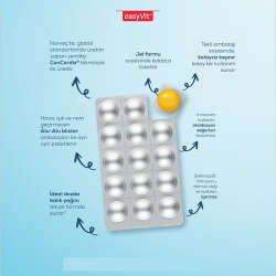 Easy Fish Oil Portakal ve Limon Aromalı Balık Yağı ve D Vitamini 30 Çiğnenebilir Form - 4