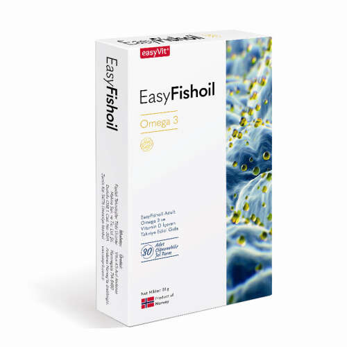 EasyFishoil Yetişkinler İçin Omega 3 30 Çiğnenebilir Jel Form - 1