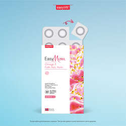 EasyMom Omega 3 Folik Asit ve Kolin İçeren Takviye Edici Gıda 30 Adet - 3