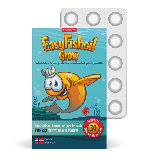 Easy Fish Oil Grow 30 Adet Çiğnenebilir Jel Form - EasyVit