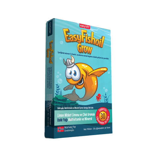 Easy Fish Oil Grow 30 Adet Çiğnenebilir Jel Form - EasyVit