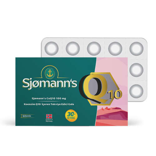 Sjomann’s CoQ10 100 mg İçeren Takviye Edici Gıda 30 Adet Çiğnenebilir Jel Form - 1
