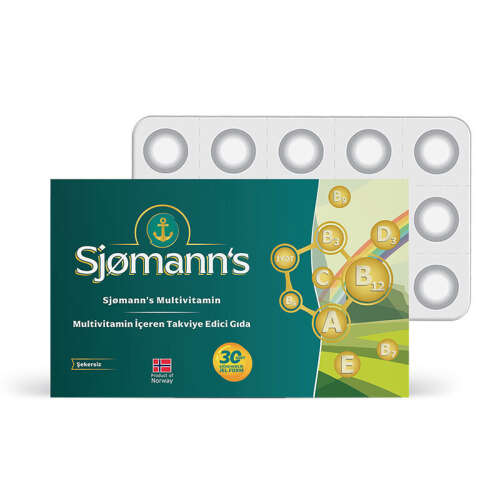 Sjomann’s Multivitamin İçeren Takviye Edici Gıda 30 Adet Çiğnenebilir Jel Form - 1