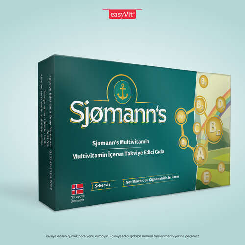 Sjomann’s Multivitamin İçeren Takviye Edici Gıda 30 Adet Çiğnenebilir Jel Form - EasyVit