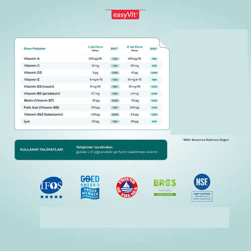 Sjomann’s Multivitamin İçeren Takviye Edici Gıda 30 Adet Çiğnenebilir Jel Form - 4