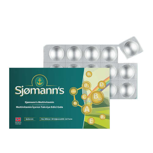 Sjomann’s Multivitamin İçeren Takviye Edici Gıda 30 Adet Çiğnenebilir Jel Form - 6