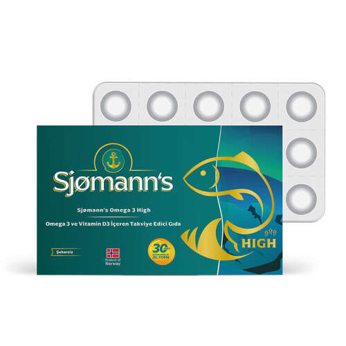 Sjomann’s Omega 3 ve Vitamin D3 İçeren Takviye Edici Gıda 30 Adet Çiğnenebilir Jel Form - EasyVit