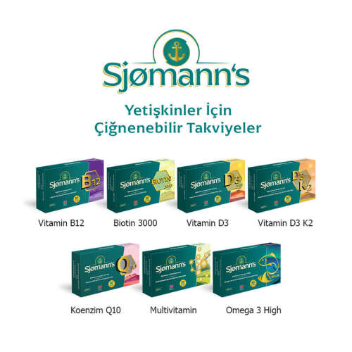 Sjomann’s Omega 3 ve Vitamin D3 İçeren Takviye Edici Gıda 30 Adet Çiğnenebilir Jel Form - 5