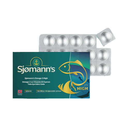 Sjomann’s Omega 3 ve Vitamin D3 İçeren Takviye Edici Gıda 30 Adet Çiğnenebilir Jel Form - EasyVit