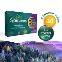 Sjomann’s Vitamin B12 İçeren Takviye Edici Gıda 30 Adet Çiğnenebilir Jel Form - 3