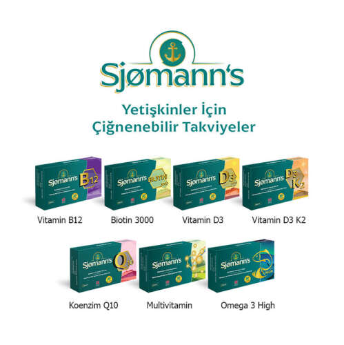 Sjomann’s Vitamin D3 ve K2 İçeren Takviye Edici Gıda 30 Adet Çiğnenebilir Jel Form - 5