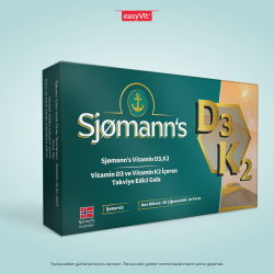 Sjomann’s Vitamin D3 ve K2 İçeren Takviye Edici Gıda 30 Adet Çiğnenebilir Jel Form - 2