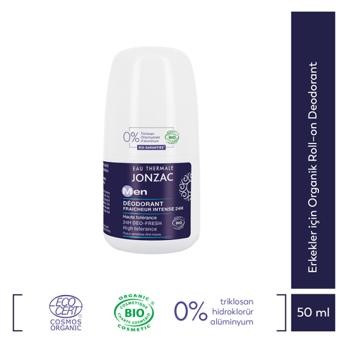 Eau de Jonzac Men Organic 24H Deo Fresh Roll-On 50 ml - 2