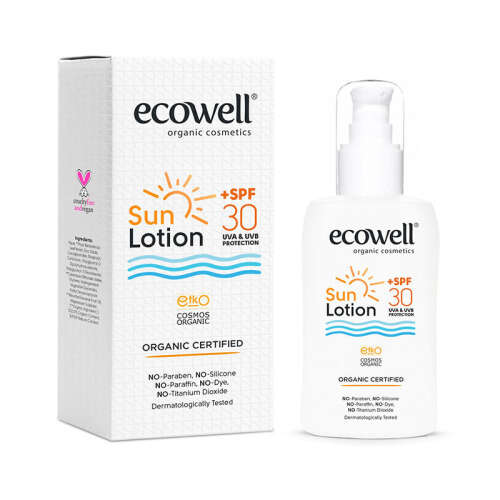 Ecowell Organik Güneş Losyonu SPF 30 150 ml - Ecowell