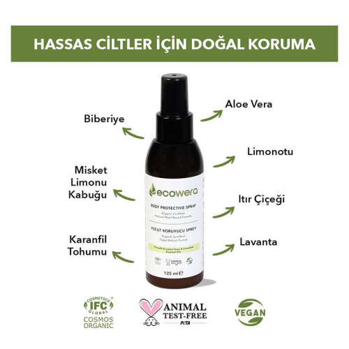 Ecowera Organik Vücut Koruyucu Sprey 125 ml - 3
