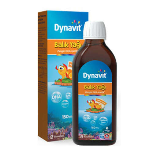 Eczacıbaşı Dynavit Portakal Aromalı Balık Yağı 150 ml - 1