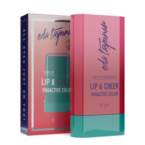 Eda Taşpınar Lip Cheek Cream Blush Stick Proactive Color 19 gr - Eda Taşpınar